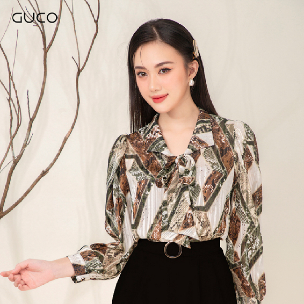 Quần suông dài công sở đai khoen QD150 GUCO Đen