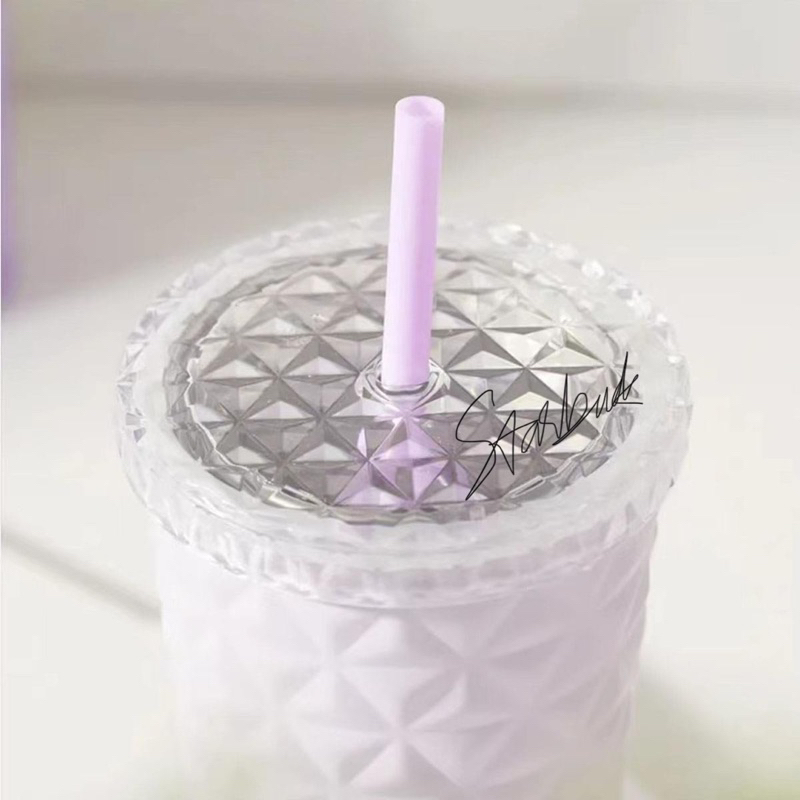 Chính hãng Ly starbuck giữ nhiệt dion tím tag Trung