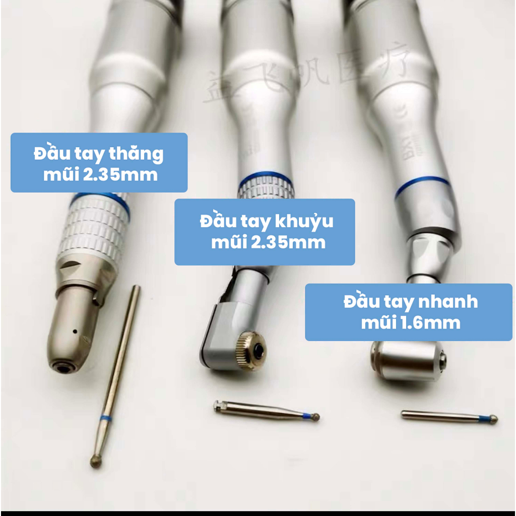 MÁY MÀI NHA KHOA MICROMOTOR - BH 6 THÁNG - Tay khoan lắp được mũi siêu tốc