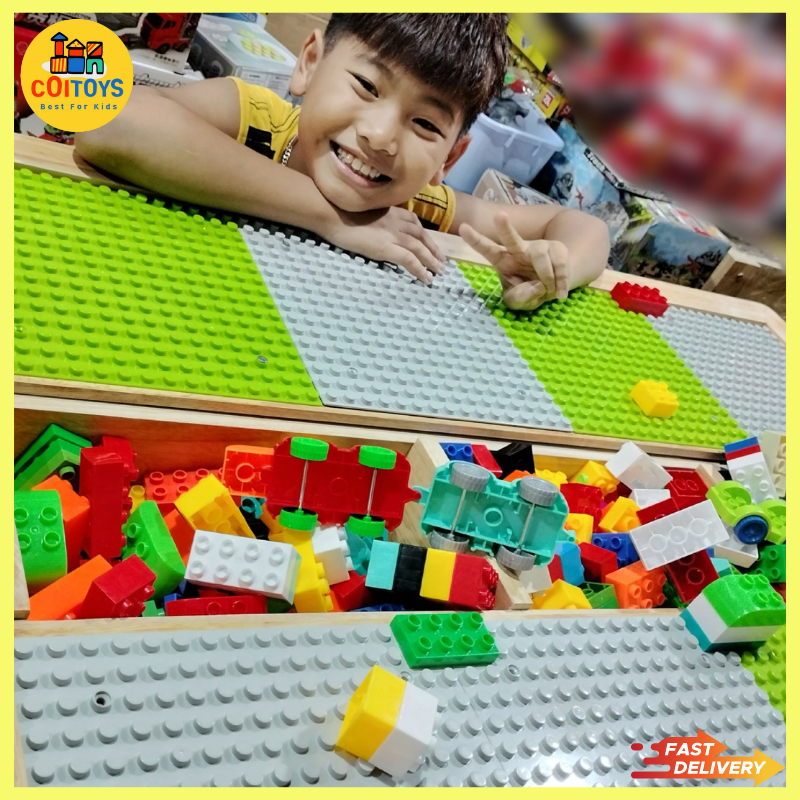 Bàn lắp ráp l.e g.o gỗ cho bé, bàn chơi, bàn học, bàn ăn, bàn đa năng cho bé tặng kèm 3kg l.e.. g.o Việt Nam