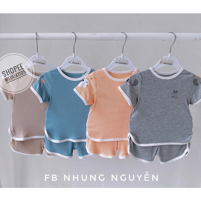 Bộ Cộc Tăm Phối Viền Cho Bé Trai/Bé Gái Hãng Lill 6m-4y
