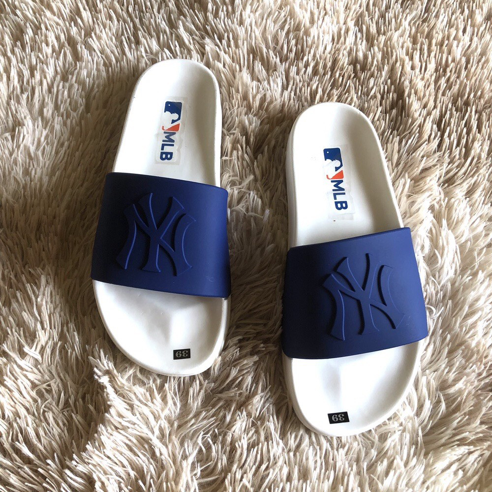 Dép Nam,Dép Quai Ngang Nam Nữ 𝐌𝐋𝐁 Thêu NY Thời Trang Siêu Hot Đế Siêu Nhẹ Bền Đẹp Full Size 37-43