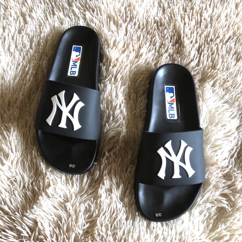 Dép Nam,Dép Quai Ngang Nam Nữ 𝐌𝐋𝐁 Thêu NY Thời Trang Siêu Hot Đế Siêu Nhẹ Bền Đẹp Full Size 37-43