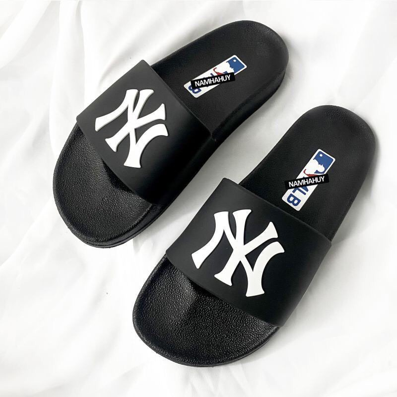 Dép Nam,Dép Quai Ngang Nam Nữ 𝐌𝐋𝐁 Thêu NY Thời Trang Siêu Hot Đế Siêu Nhẹ Bền Đẹp Full Size 37-43