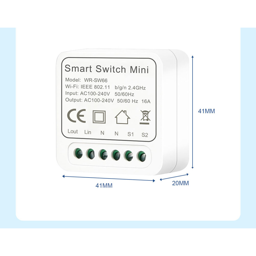 Công tắc wifi thông minh Tuya smartlife 16A - Điều khiển nhà thông minh