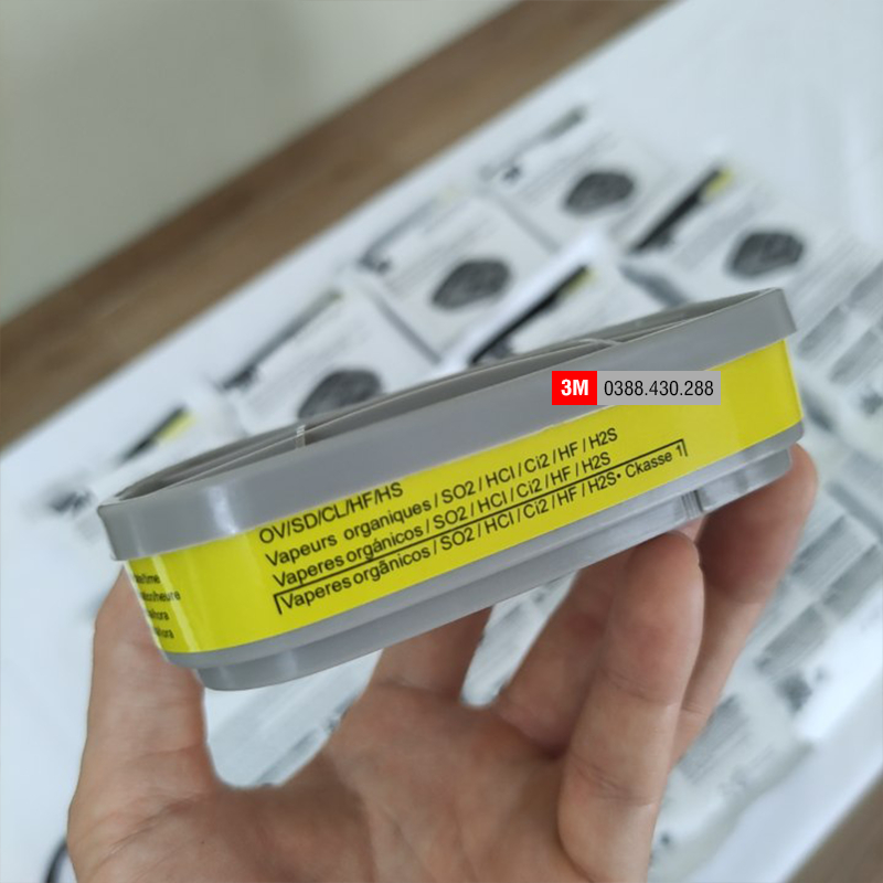 2 Phin lọc 3M 6003 sử dụng cho mặt nạ phòng độc 3M 6200, 7502, 6800
