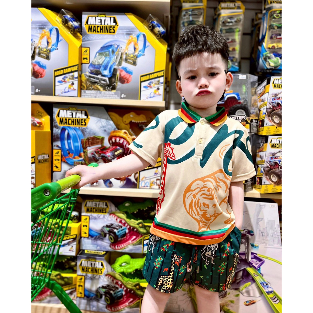 Bộ quần áo bé trai 8 đến 50lg siêu ngầu chất cotton cao cấp thoáng mát 244