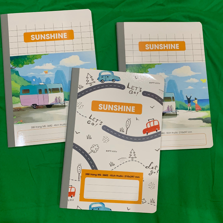 Sổ may gáy Sushine A4 HẢI TIẾN 300 trang cao cấp