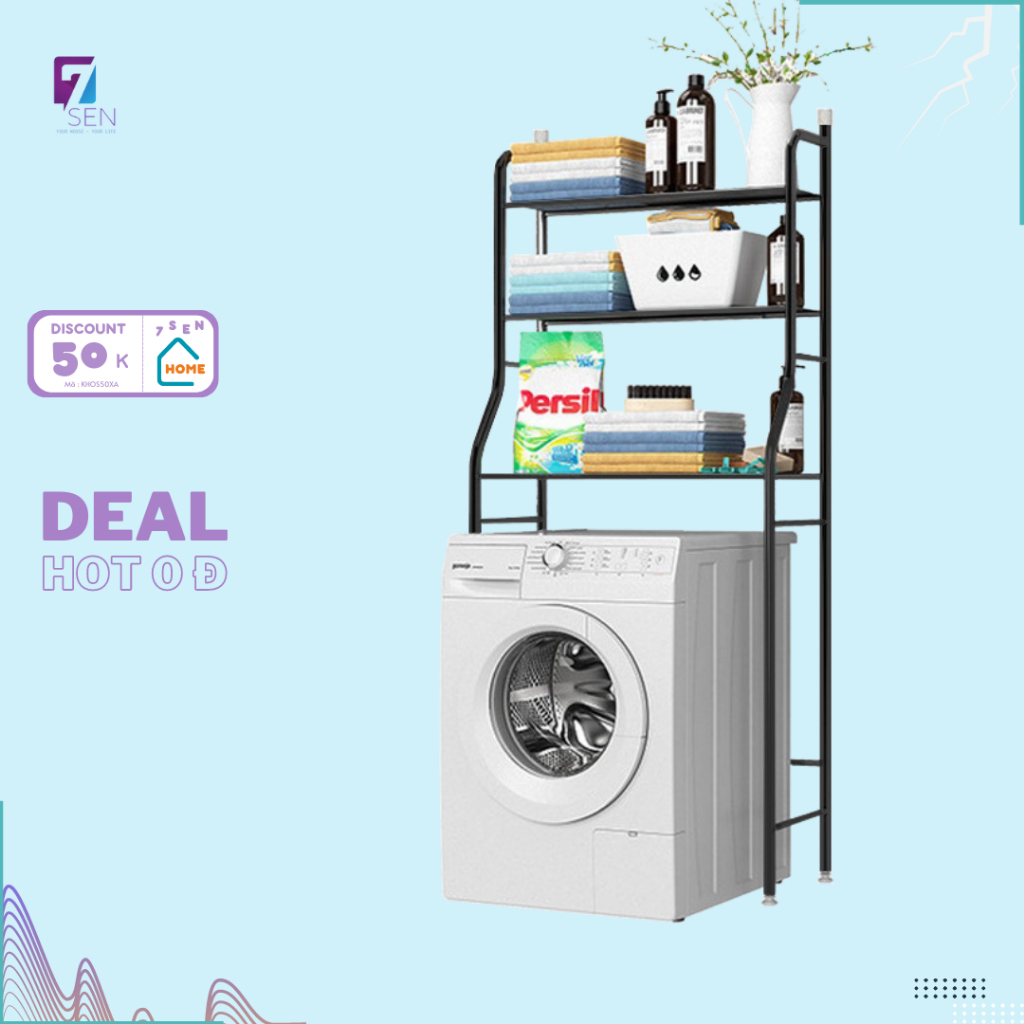 Kệ Để Đồ Sau Máy Giặt 3 Tầng