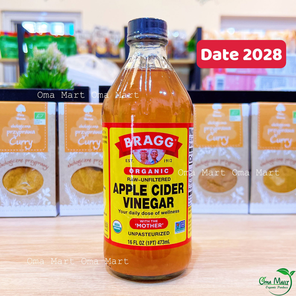 Giấm Táo Hữu Cơ Bragg - Hàng Mỹ