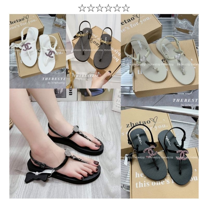 (𝐈𝐧𝐛𝐨𝐱 𝐜𝐡𝐞𝐜𝐤 𝐬𝐢𝐳𝐞 𝐭𝐫𝐜) Sandal chính hãng brand 𝗭𝗵𝗲𝘁𝗮𝗼 quai mảnh nội địa Trung hàng cao cấp fullbox giấy gói| Hàng loại 1