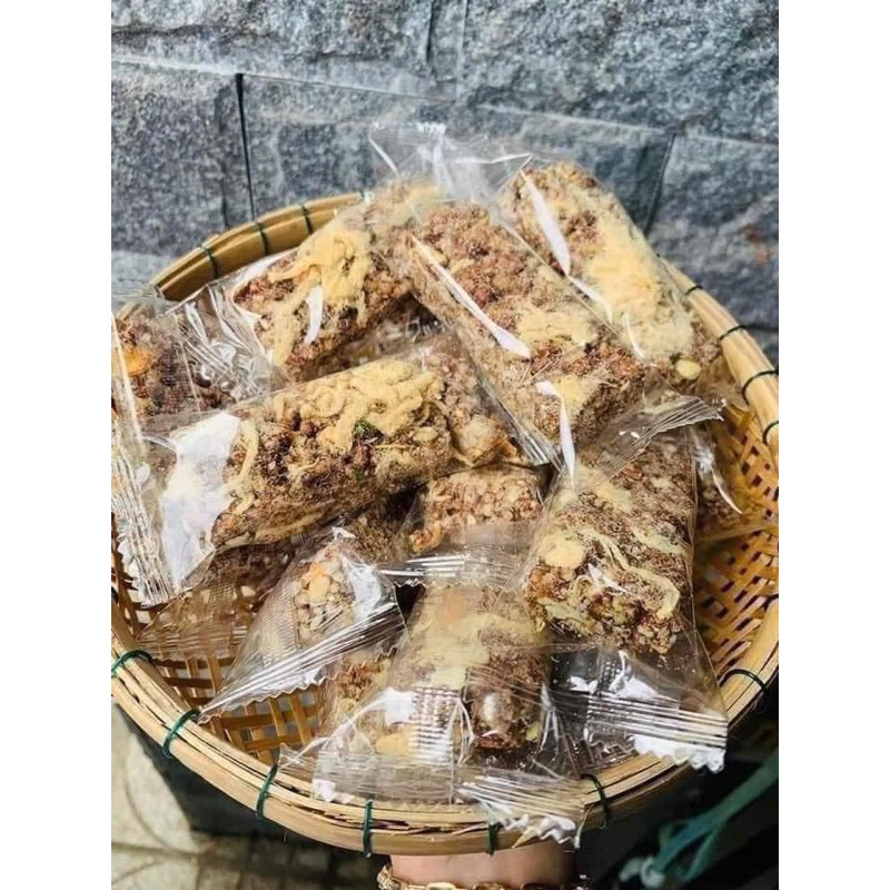 Thanh Gạo Lứt Chà Bông Mix Hạt Ăn Kiêng 500Gr Như Hình