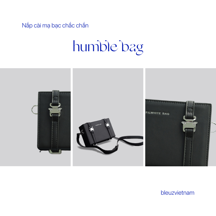 Túi Đeo Chéo Nam/ Nữ Hiện Đại Dạng Hộp Cá Tính Da PU Phù Hợp Đi Chơi BleuZ - HUMBLE Bag