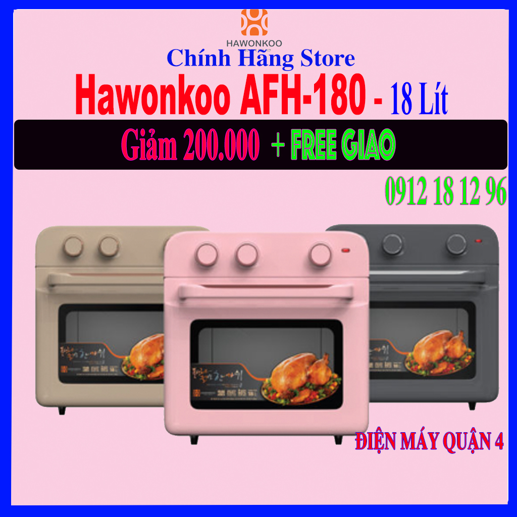 Lò chiên không dầu Hawonkoo AFH-180 Dung tích 18 lít - Hàng chính hãng