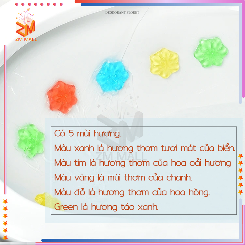 Gel khử mùi hôi nhà vệ sinh,Gel thơm làm sạch khử mùi vệ sinh diệt khuẩn khử trùng bồn cầu hình bông hoa