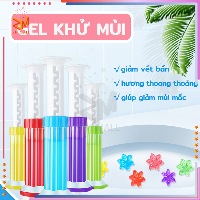 Gel khử mùi hôi nhà vệ sinh,Gel thơm làm sạch khử mùi vệ sinh diệt khuẩn khử trùng bồn cầu hình bông hoa