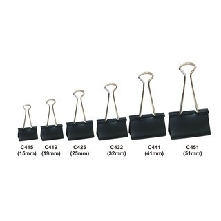 Kẹp bướm đen stacom 15mm - 19mm - 25mm - 32mm - 41mm c415/ c419/ c425/ c432/ c441