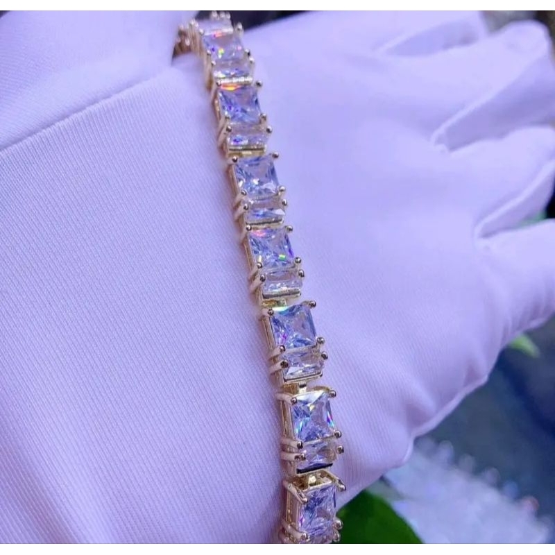 lắc tay đá trắng xuping cực xinh cho mn