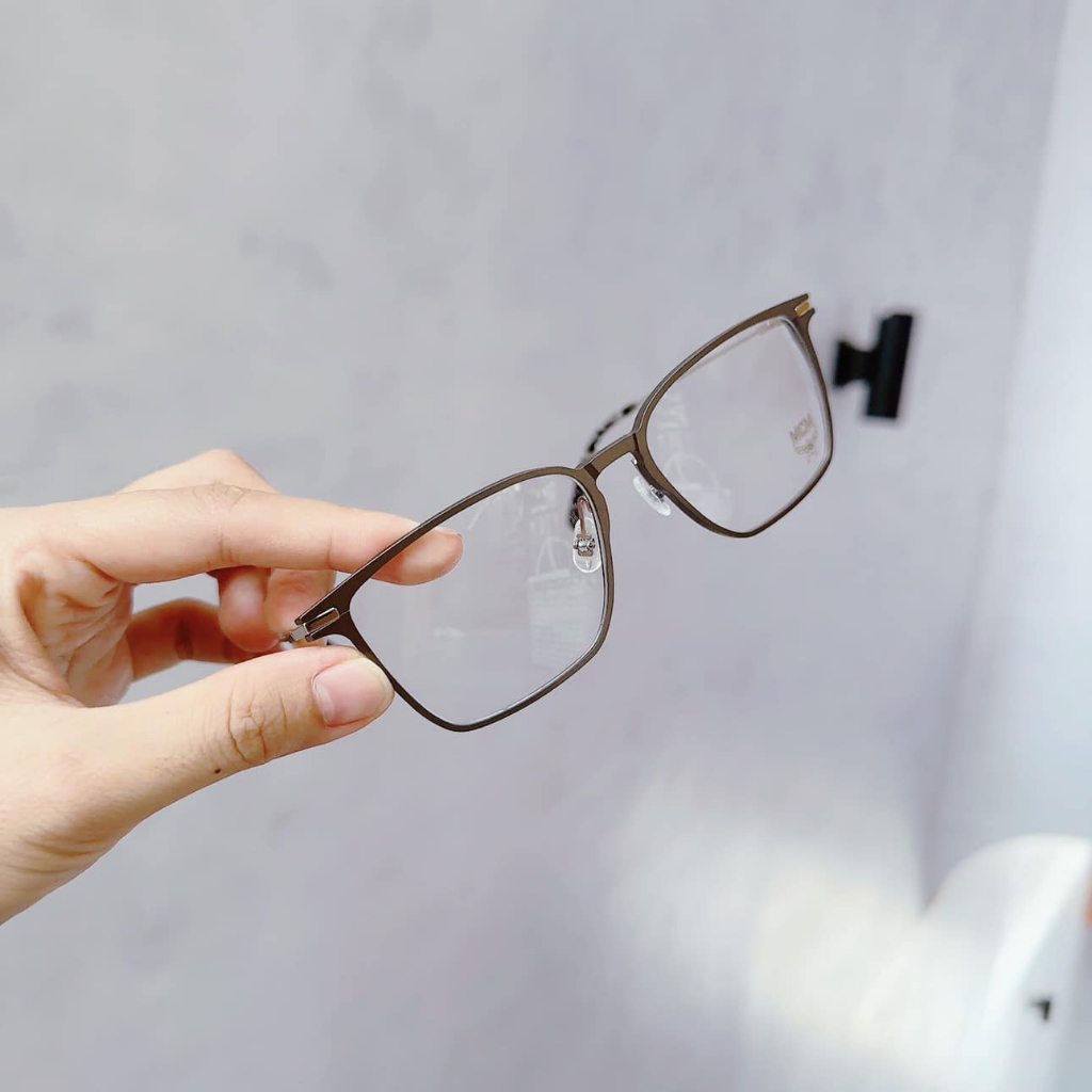MCM - Gọng cận MCM viền vuông, màu ghi xám lì