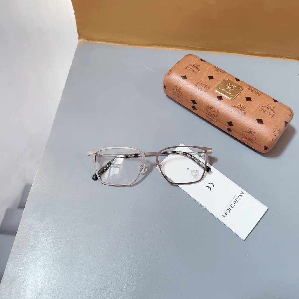 MCM - Gọng cận MCM viền vuông, màu ghi xám lì