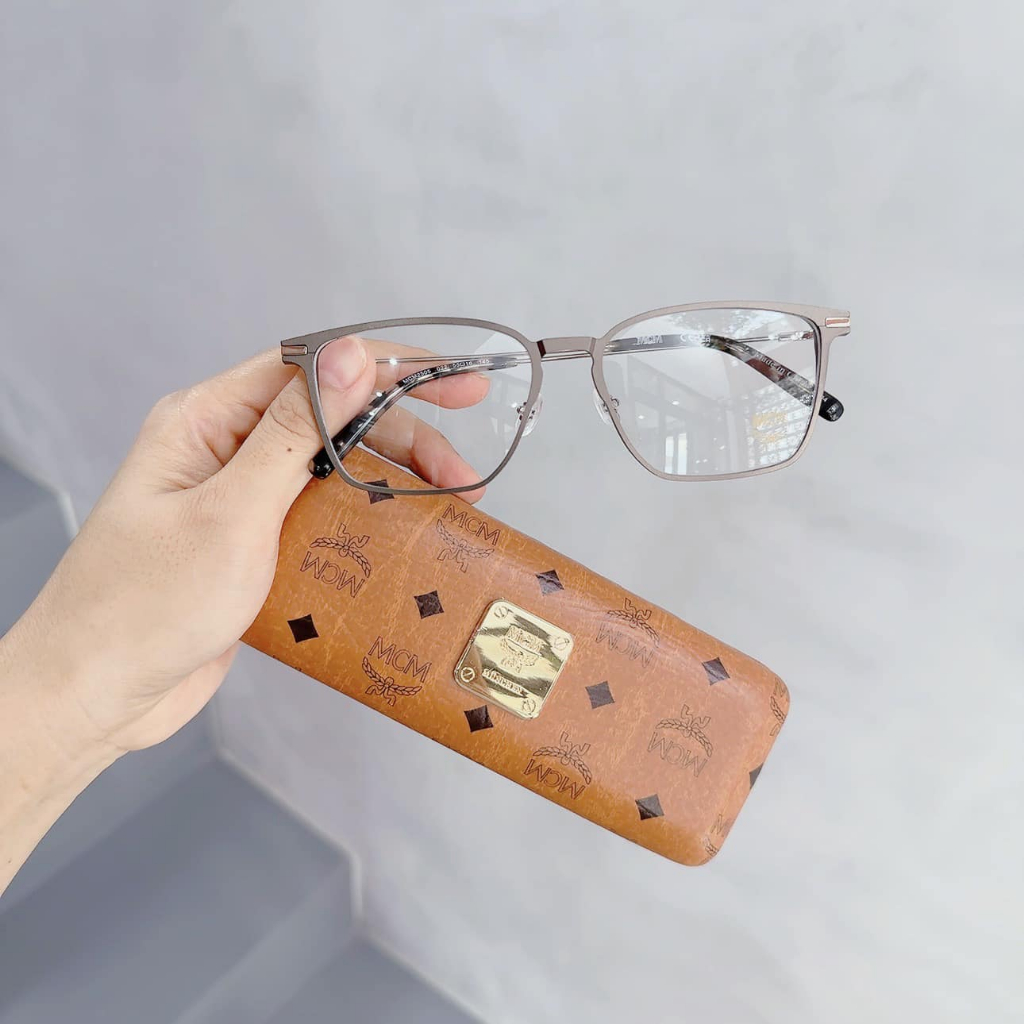 MCM - Gọng cận MCM viền vuông, màu ghi xám lì
