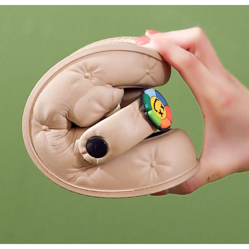 Dép sandal nữ , Dép quai hậu phong cách Hàn quốc đế cao 4cm có gắn sticker siêu xinh