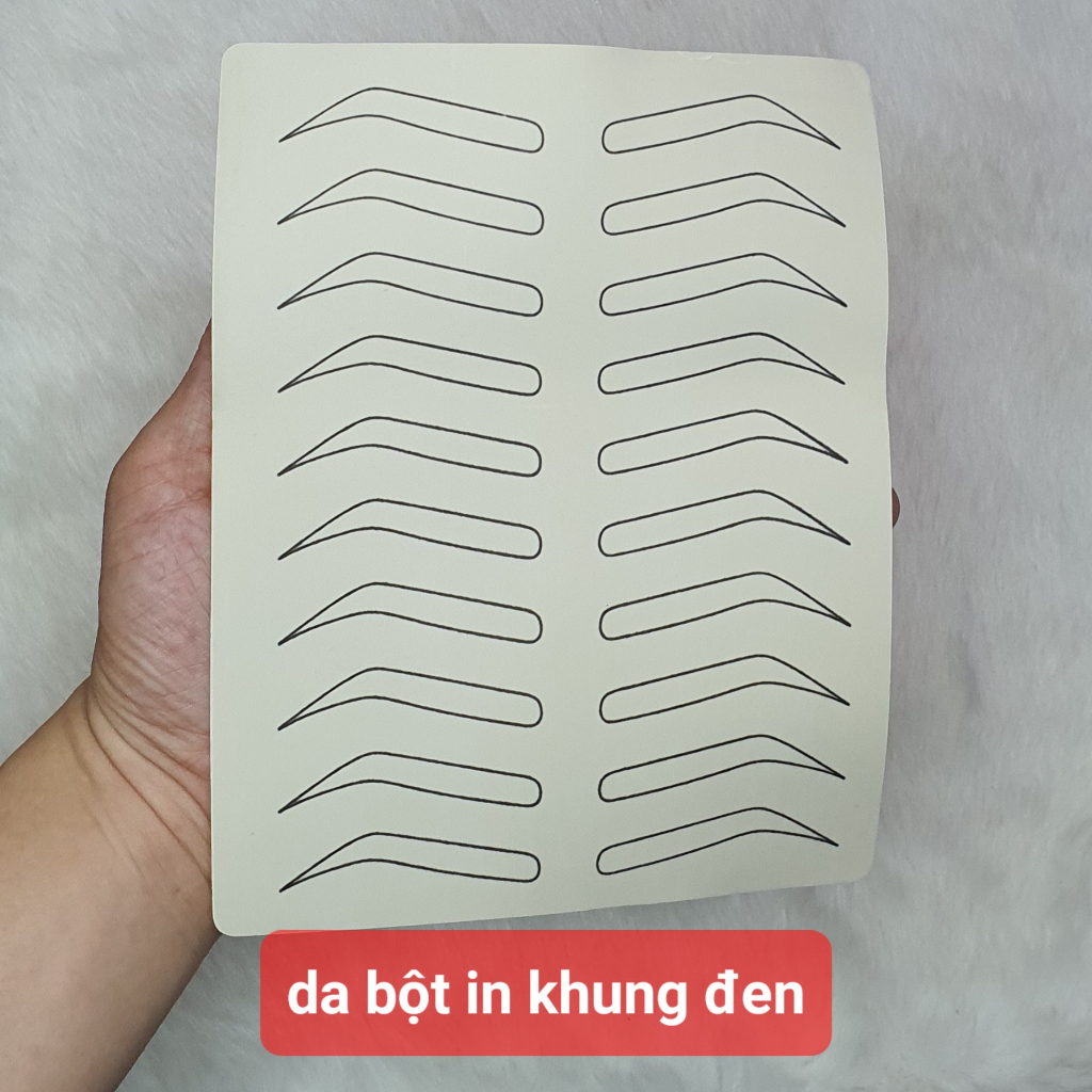 Da bột tập phun xăm, da bột