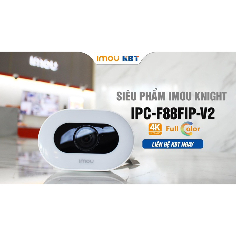 Camera WIFI ngoài trời SIÊU NÉT 4K 8MP, Imou KNIGHT F88FIP đàm thoại 2 chiều, màu đêm