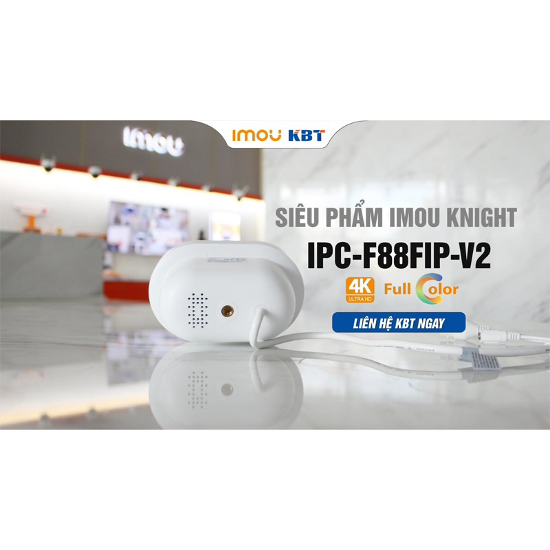 Camera WIFI ngoài trời SIÊU NÉT 4K 8MP, Imou KNIGHT F88FIP đàm thoại 2 chiều, màu đêm