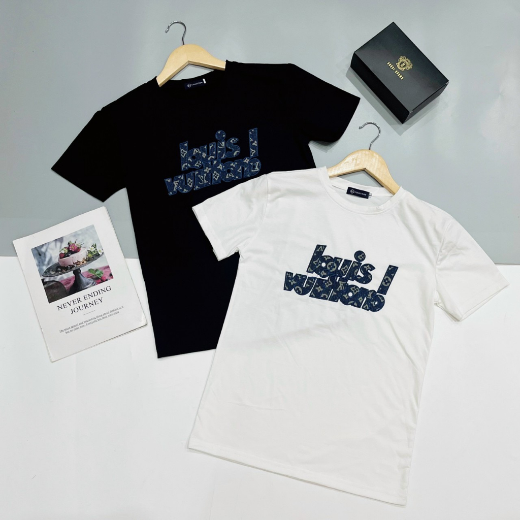 Áo thun cổ tròn nam nữ vải cotton co dãn phối chữ thương hiệu co giãn,form đẹp,mẫu mới,giá rẻ-đẹp Thành_Storere