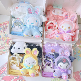 (Hình thật tự chụp) Set quà sinh nhật, valentine, lễ tình nhân, giáng sinh, quà noel, set qùa DIY - Sanrio phục sinh