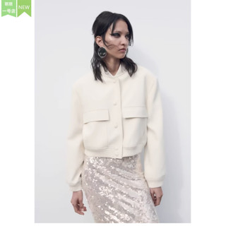 Áo Khoác Bóng Chày Zara Dáng Rộng Zara made in Morocco giản dị - Luumooc nữ