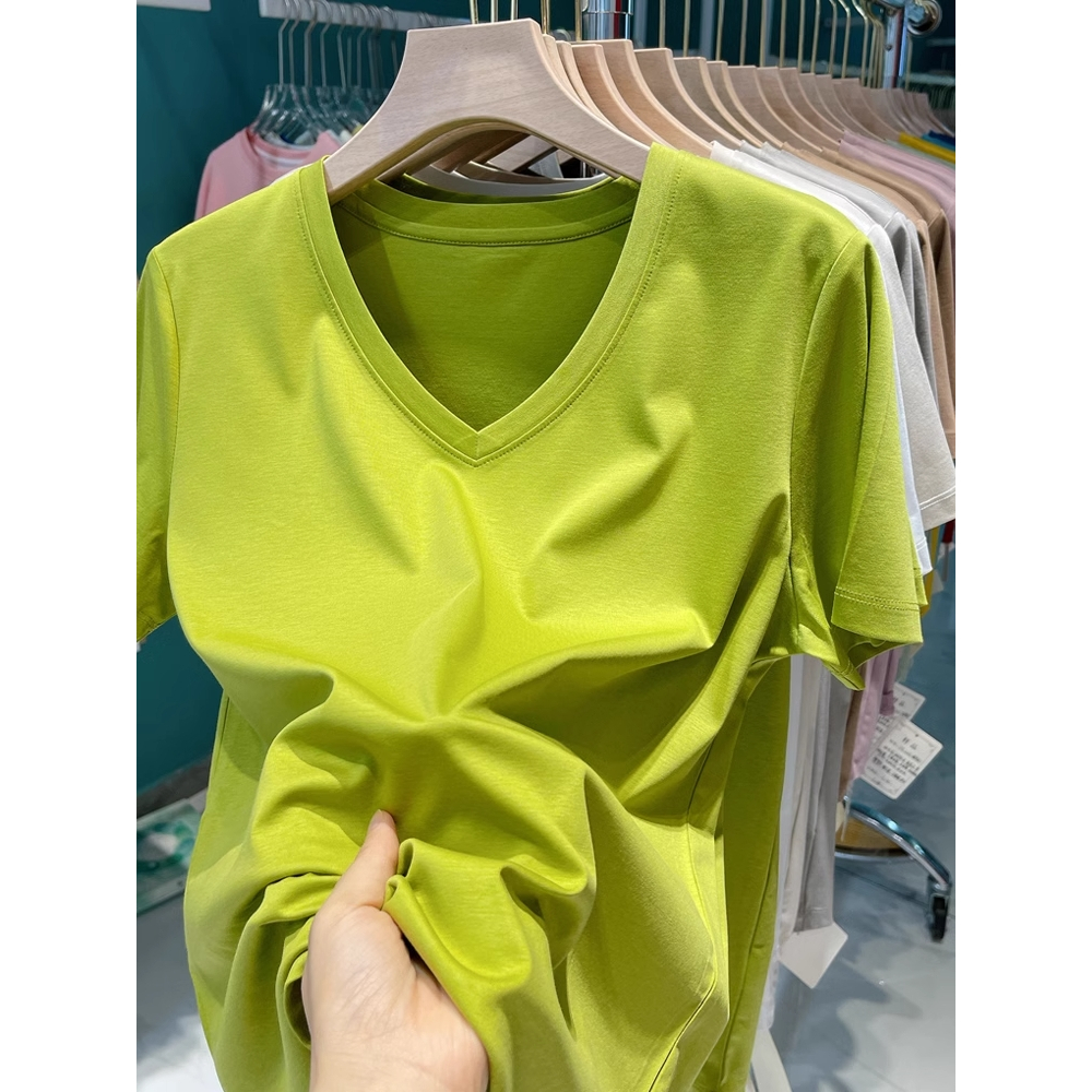 Áo cotton bigsize nữ 90kg_Áo thun co giãn thấm hút mồ hôi cực mát ACT