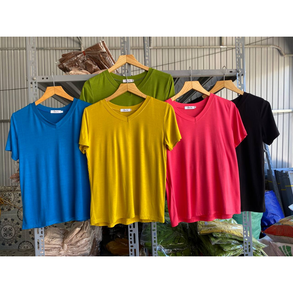 Áo cotton bigsize nữ 90kg_Áo thun co giãn thấm hút mồ hôi cực mát ACT