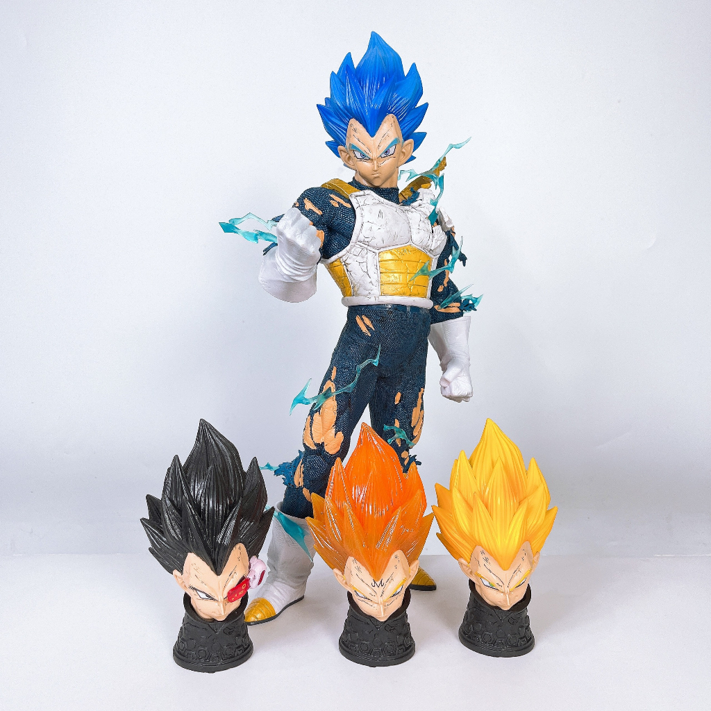 Mô hình Vegeta 4 đầu ,Figure Dragonball Vegeta cadic 46cm  có led - Ongchumohinh -MH065