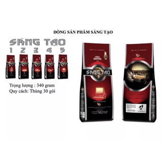  Cà phê Trung Nguyên Sáng tạo số 1 - 2 - 3 - 4 - 5 pha phin 340gr 