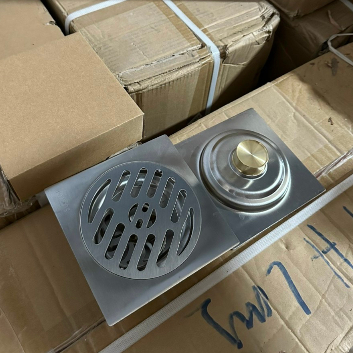 Phễu hố ga thoát sàn phi 60/ phi 90 / phi 110 chất liệu inox 304 phễu thoát sàn ngăn mùi hôi