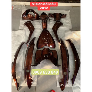Dàn áo vision đời đầu màu nâu 2012,2013 zin hãng honda
