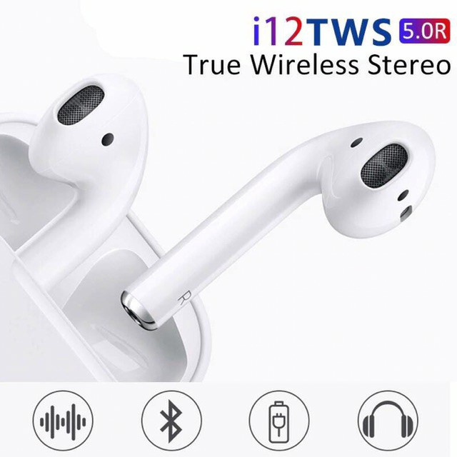Tai Nghe Bluetooth i12 TWS - Cảm Biến Vân Tay thebagicshop