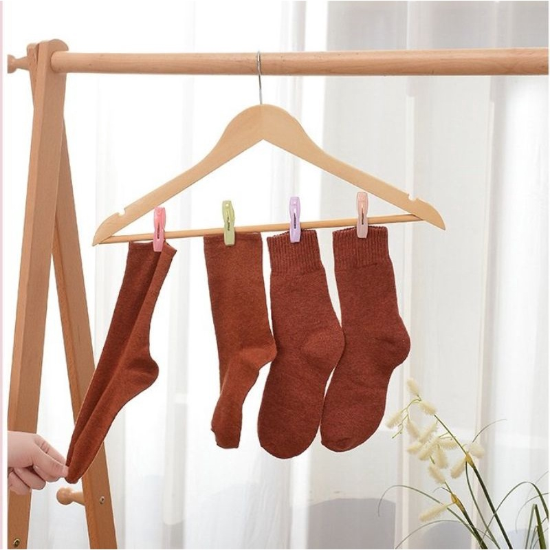 30 kẹp nhựa nhỏ có giỏ đựng quần áo kẹp phơi quần áo kẹp chống gió kẹp quần lót tất kẹp quần áo N128