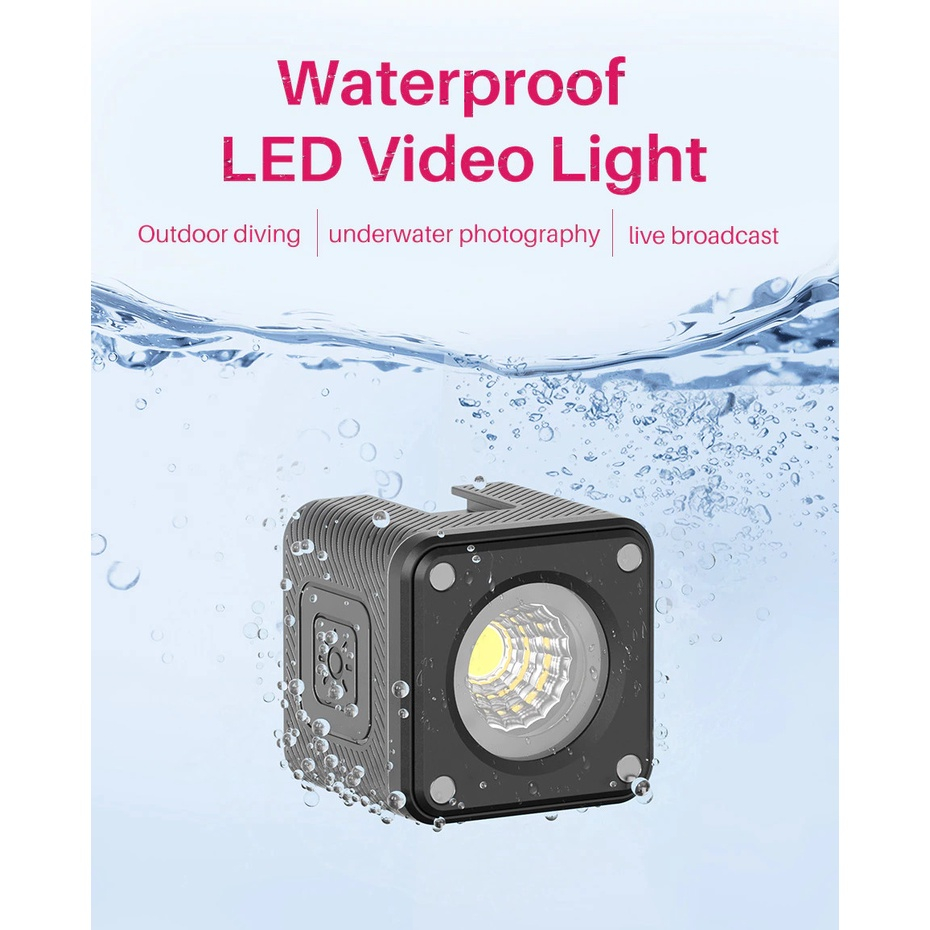 ULANZI L2  - Đèn LED Mini Chống Thấm Nước - Hàng Chính Hãng