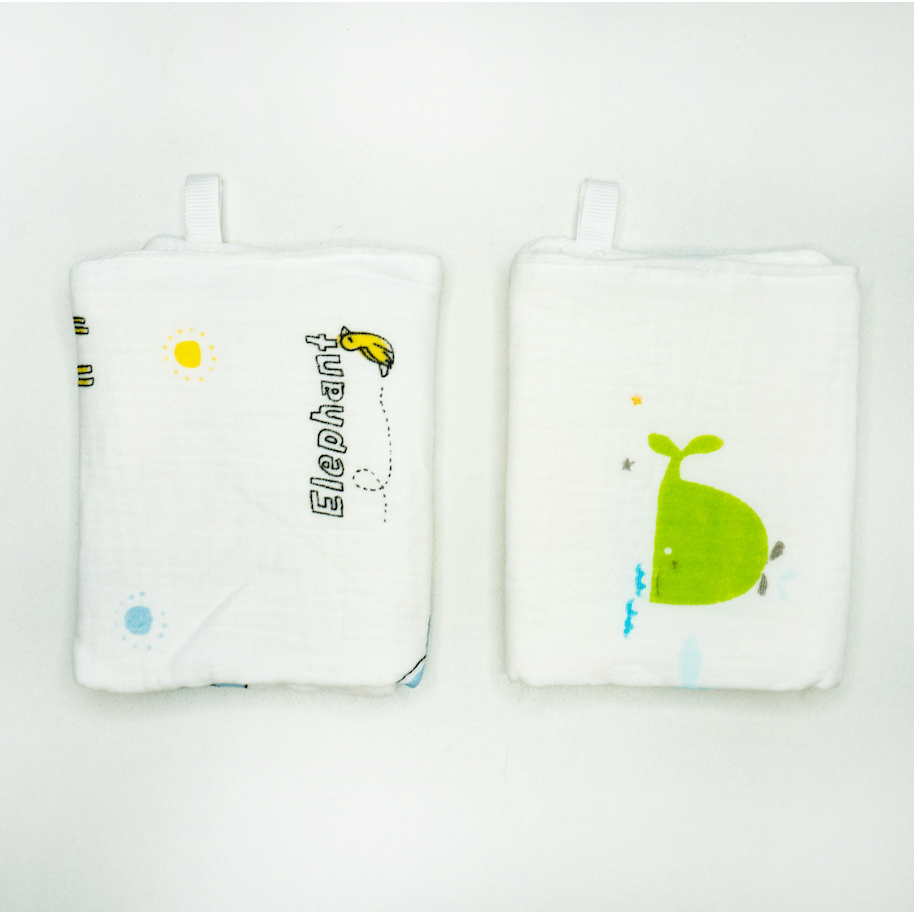 [Gift] Khăn sữa, khăn xô họa tiết dễ thương cho trẻ sơ sinh và trẻ nhỏ - Chất liệu cotton mềm mại, hút ẩm tốt