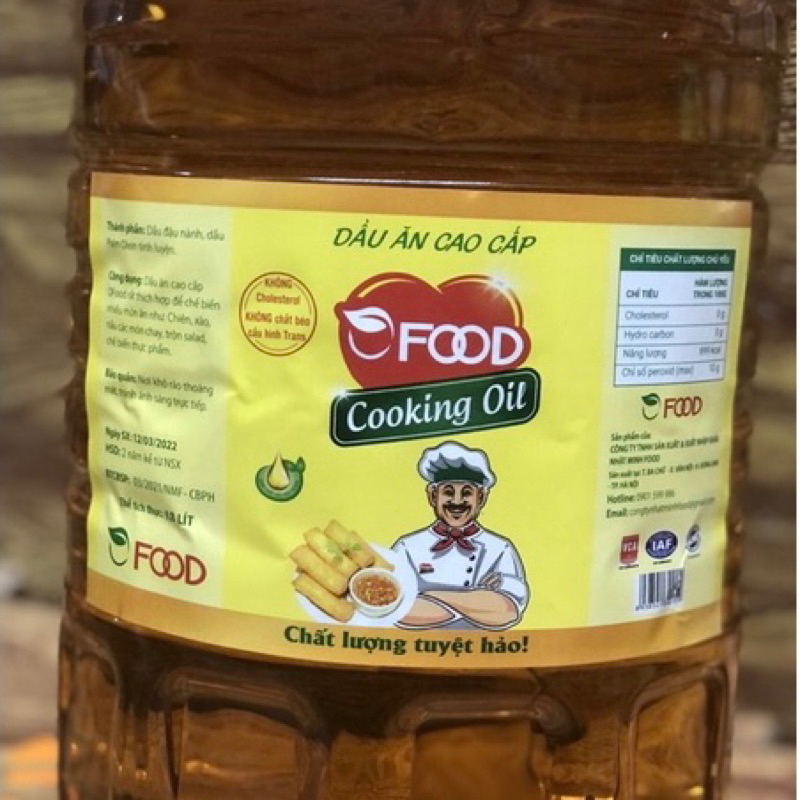 DẦU ĂN  OFOOD Cooking Oli can 9,5L. Dầu nhà hàng. GIAO HOẢ TỐC