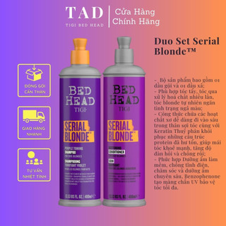 Dầu gội hồi sinh tóc tẩy bị hư tổn TIGI Bed Head Serial Blonde 13.53 US FL. OZ | 400ml 970ml Hàng Chính Hãng