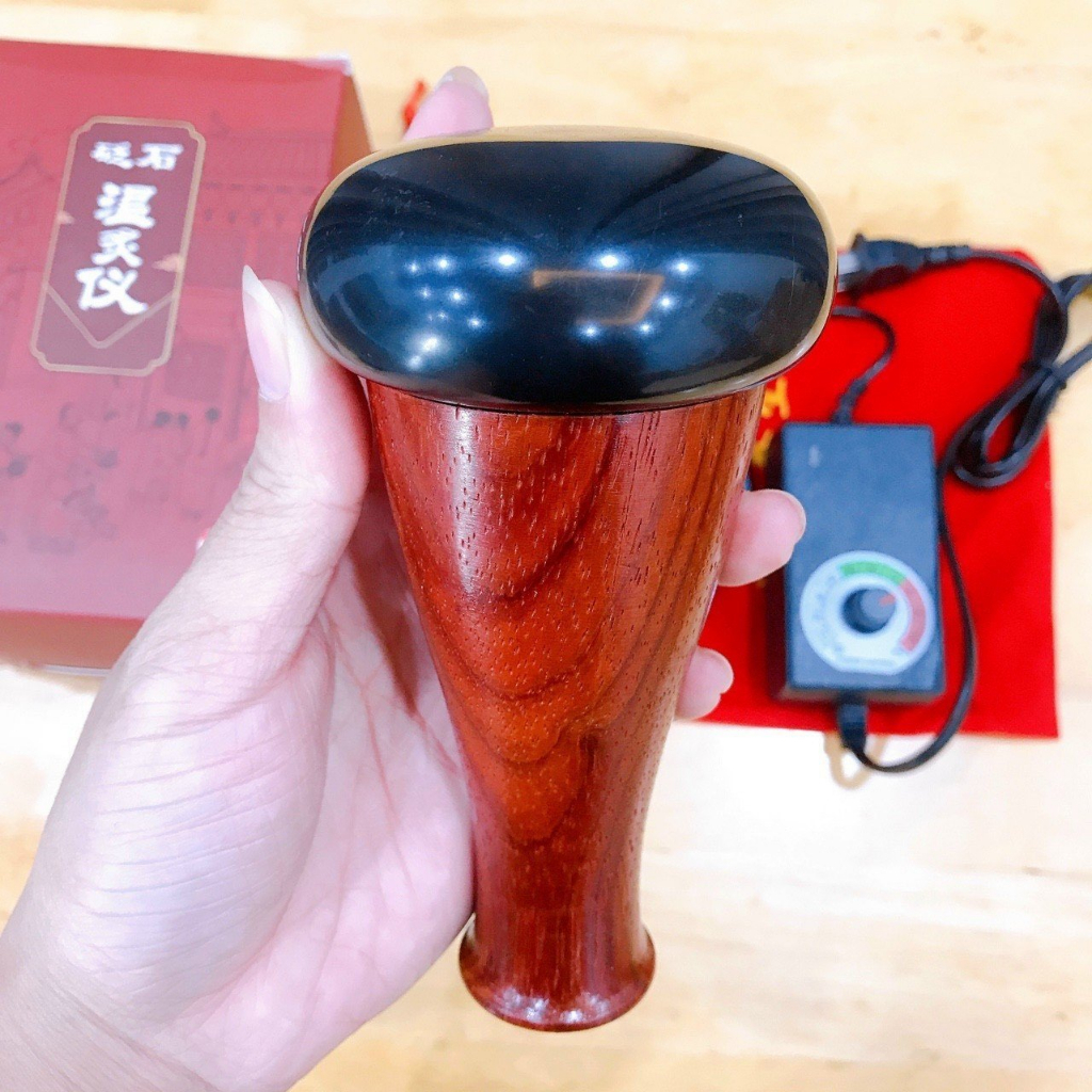 Máy Massage Đá Nóng, Cốc Đá Nóng Đả Thông Kinh Lạc Chỉnh Nhiệt Độ