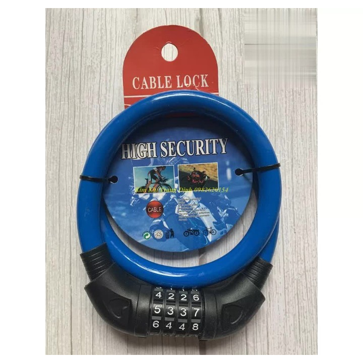 DÂY KHÓA SỐ CHỐNG TRỘM KHÓA XE ĐẠP - XE MÁY - NHÀ CỬA