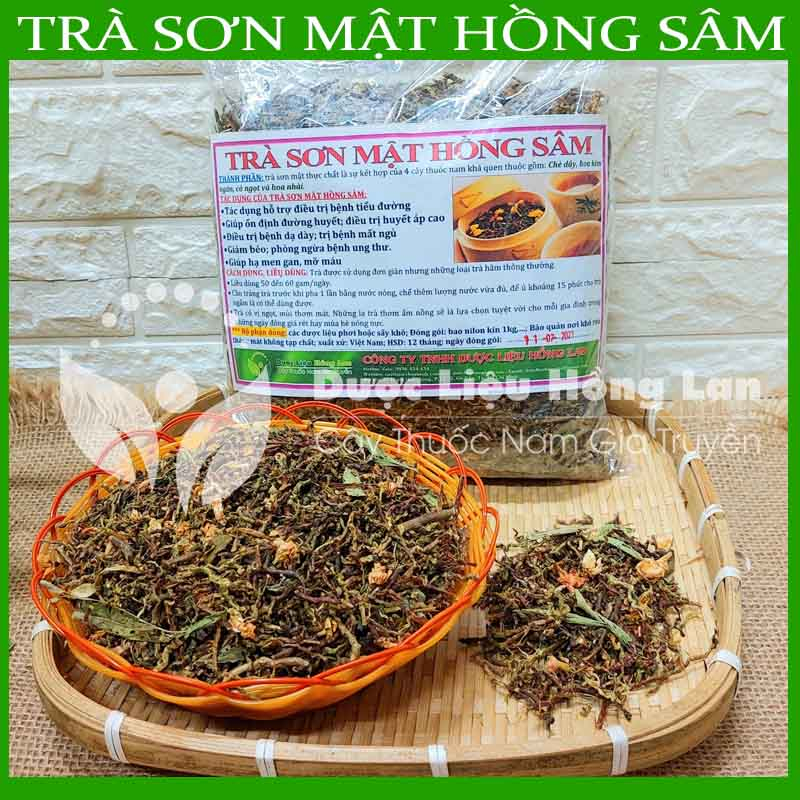 TRÀ SƠN MẬT HỒNG SÂM khô đóng gói 1kg - congtyduoclieuhonglan