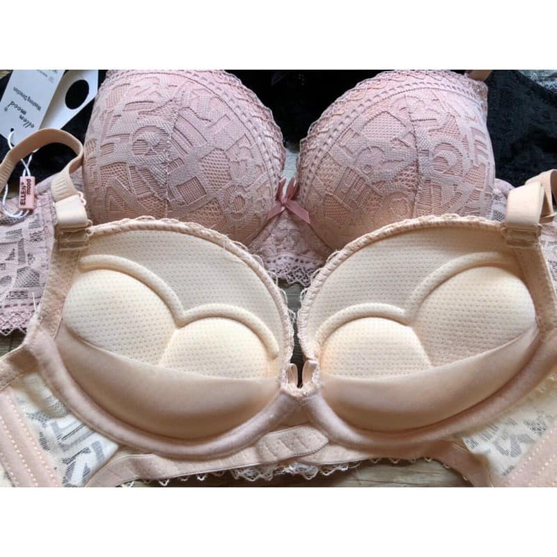 Áo ngực ren siêu dày 5.5cm không gọng siêu nâng ngực mút đệm tim hàng mẫu mới