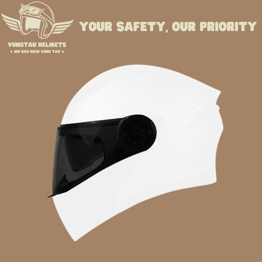 Kính chắn gió nón bảo hiểm Fullface EGO E9 (Không bao gồm nón) - VungTau Helmets - Nón bảo hiểm chính hãng Vũng Tàu