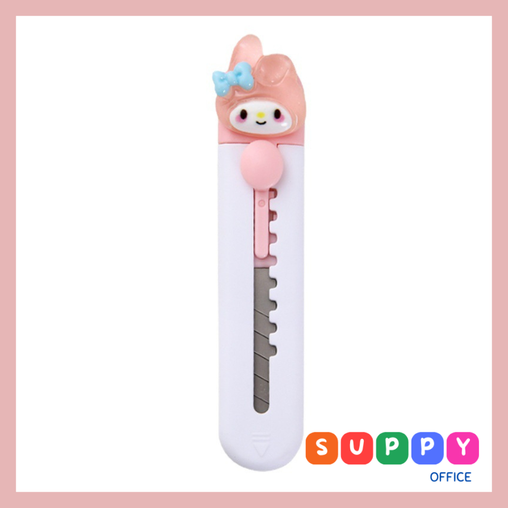 Dao rọc giấy mini Suppy hình dáng cute phô mai que có charm